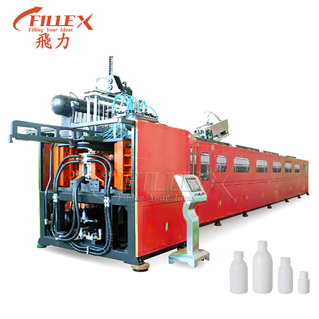 Máquina de moldeo por soplado de botellas de PET con calefacción rotativa eléctrica de 12 cavidades 24000bph