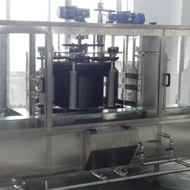 Lavadora de cepillado interno de 3/5 galones completamente automática para la línea de botellas de un galón